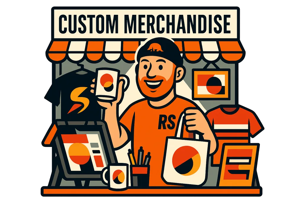 Custom Merchandise Services at Rapid Signs and Graphics