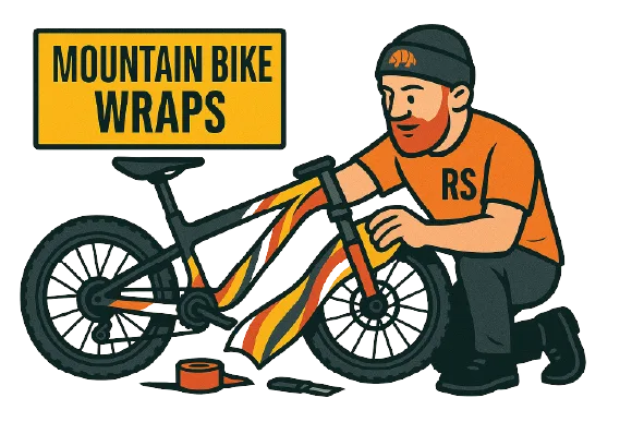 Mountain Bike Wraps at Rapid Signs and Graphics